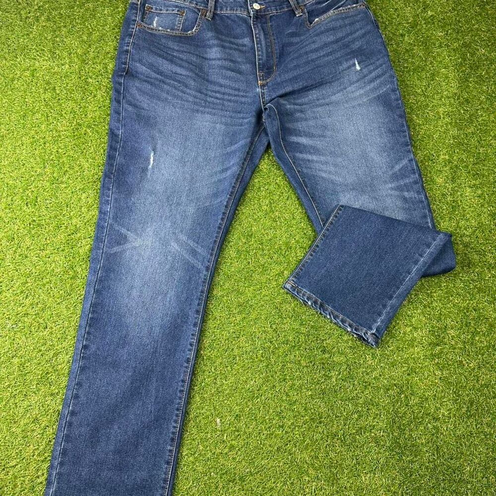 Unbranded Men's Blue and Navy Jeans